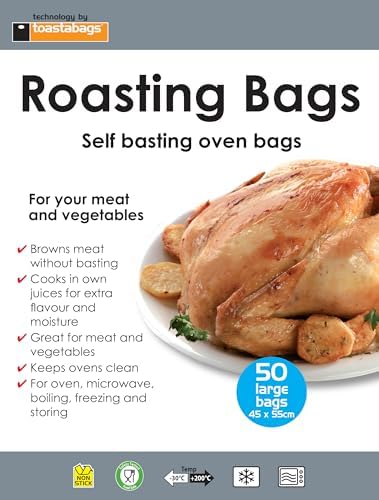 Toastabags Roasting Bags, 45 x 55 cm Large (Pack of 50)