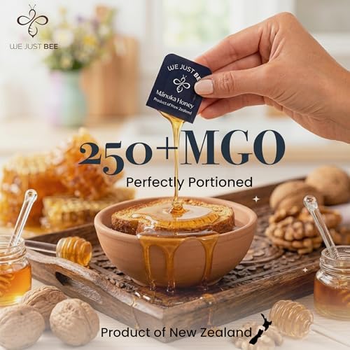 Manuka Honey Snap Packs – 100% Pure New Zealand Manuka Honey | 12 Single-Serve Sticks | Natural Immunity Support, Energy & Wellness On-the-Go | Halal, Kosher & Glyphosate-Free