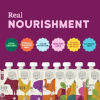 Serenity Kids 6+ Months Organic Baby Food Pouches - 5g Protein Nutrient-Packed Baby Puree Pouches - Organic Veggie-Rich Toddler Snack - On-the-Go Toddler Meals & Snack Pack - 8 Count, 3.5 Oz