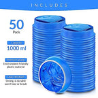 Vomit Bags Disposable 50 Pack (1000ml) – Medical Grade Emesis Bags for Travel, Motion Sickness, Morning Sickness & Kids – Leak-Proof, Odor-Blocking, Portable Throw Up Bag