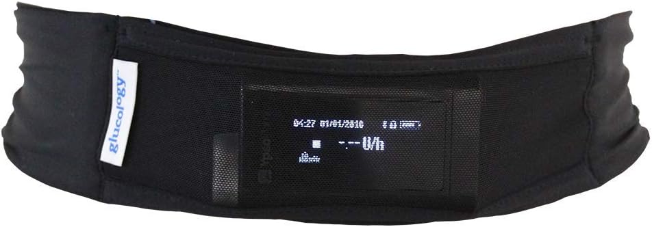 Glucology Insulin Pump Waist Belt | Fanny Pack for Running or Travel - Diabetes Supplies Pouch and Accessories for Men and Women -Slim, Discreet Design - (Black, XL - 48'' to 54")