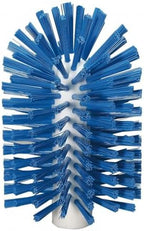 Vikan 5380-103-3 Stiff Tube Brush, Polyester, 3-7/8" x 6-1/2" OAL, Blue