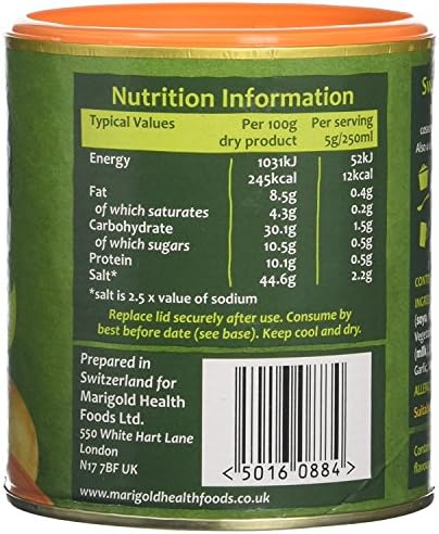 Marigold Swiss Vegetable Bouillon, 5.3-Ounce(150-Grams) Units (Pack of 6)