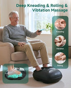 Snailax Shiatsu Foot Massager with Heat, Deep Kneading, Compression, Vibration, Electric Feet Massage Machine for Plantar Fasciitis,Neuropathy,Foot Warmer,Remote Control,Size 13, Gifts for Mom