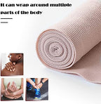 OBTANIM 6 Rolls Elastic Bandage Wrap with 12 Extra Clips, 6 Inch X 15ft Compression Bandage Stretch Tape for Medical, Athletic Sport, Wrist, Arm, Leg Sprains, Calf, Ankle & Foot