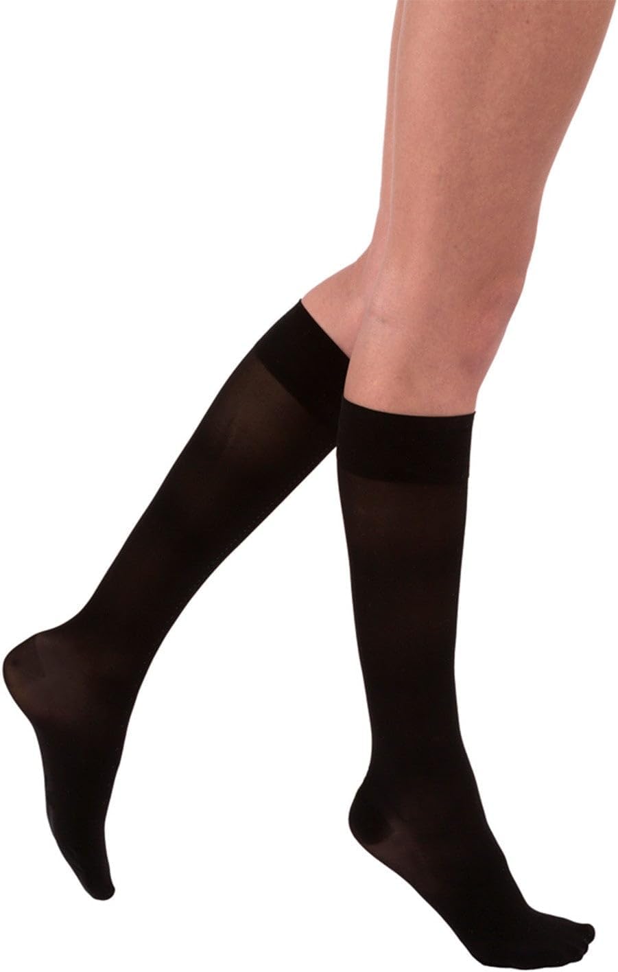 JOBST UltraSheer Knee-High 30-40 mmHg SoftFit Band Closed Toe Compression Stockings for Women, Medical Compression For Varicose and Spider Veins, Helps Prevent Swelling