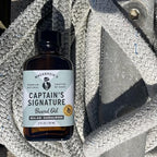 MACKENZIE'S Captain's Signature Beard Oil - Gifts for Fishermen - Gifts for Men - Natural - Nourishing - Moisturizing - Sea Air & Sandalwood Scented - 3 OZ