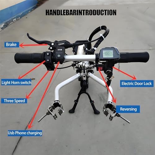 500W Electric Wheelchair Conversion Kit,Electric Handcycle Wheelchair Attachment,Wheelchair Tractor Pull Device Portable，Range62Km. A