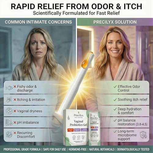 Vaginal Probiotics Intimate Care Gel for Women with Boric Acid Odor Control,Itch Relief & pH Balance Hormone-Free | BV & Yeast Infection Care | Dryness Moisturizer,7 Pre-Filled Applicators