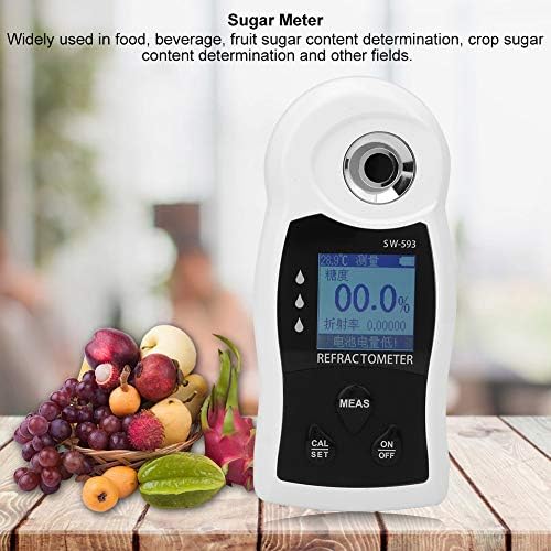 SW-593 Electronic Handheld Digital Display Sugar Sweetness Meter Saccharimeter Refractormeter for Sugar Fruit