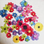 77x Edible Flowers for Cake Decorating Cupcake Toppers for Anniversary