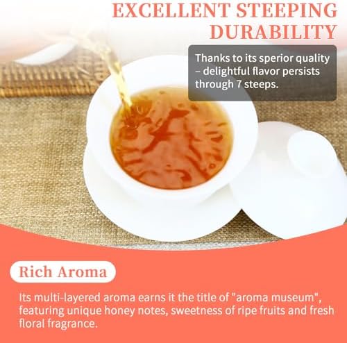 CHADUO Oriental Beauty Tea Taiwan Oriental Beauty Oolong Tea Loose Leaf White Tip Oolong Taiwan Origin Ripe Fruity & Floral Aromas 3.53oz/100g 东方美人茶 台湾茶 白毫乌龙茶