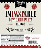ThinSlim Foods Impastable Low Carb Pasta, Elbows 2pack | 8g Net Carbs | 36g Fiber | 55 Calories | Not Shirataki | No Soy | No Pea or Bean Flour | Real Pasta, Real Taste, Real Healthy