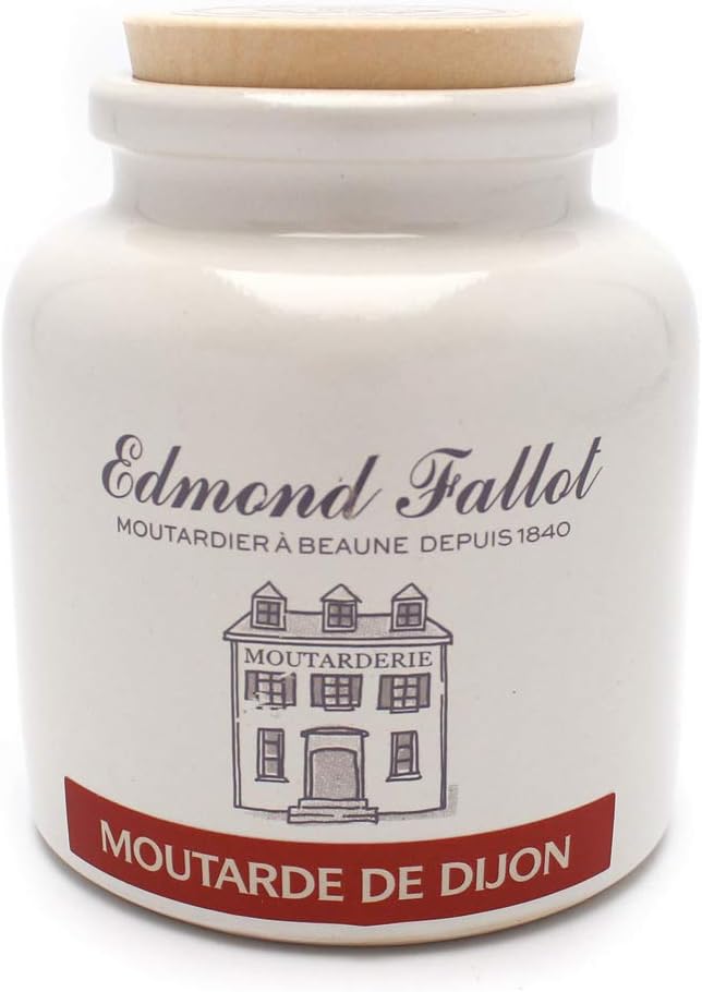 Edmond Fallot Original Dijon Mustard in Crock, 9 Ounce