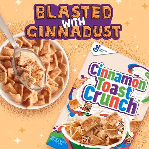 Cinnamon Toast Crunch Breakfast Cereal, Crispy Cinnamon Cereal, Value Bag, 32 oz