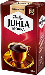 Paulig Juhla Mokka - Fine Grind - Filter Blend Ground Coffee - Bag 500g (Finland) (1 Bag)