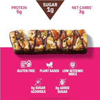 Munk Pack Fiber Nut Bars, Sea Salt Dark Chocolate, Prebiotic Probiotic GLP-1 Snack, 5g Fiber, Gut Friendly Allulose, Plant Protein, Gluten Free, Keto, No Sugar Alcohol, 3g Net Carb, 24 Count