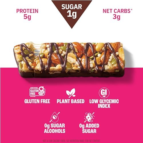 Munk Pack Fiber Nut Bars, Sea Salt Dark Chocolate, Prebiotic Probiotic GLP-1 Snack, 5g Fiber, Gut Friendly Allulose, Plant Protein, Gluten Free, Keto, No Sugar Alcohol, 3g Net Carb, 24 Count