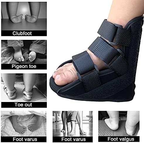 AFO Drop Foot Brace for Kids Toddler Ankle Foot Orthotics Night Splint, Baby Functional Orthotics & Foot Stabilizer, Improves Standing or Walking (14CM)