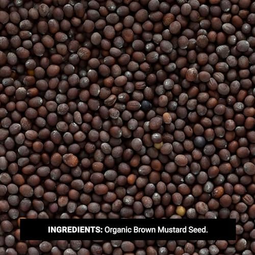 Frontier Bulk Whole Certified Organic Mustard Seed, Brown, 1 lb