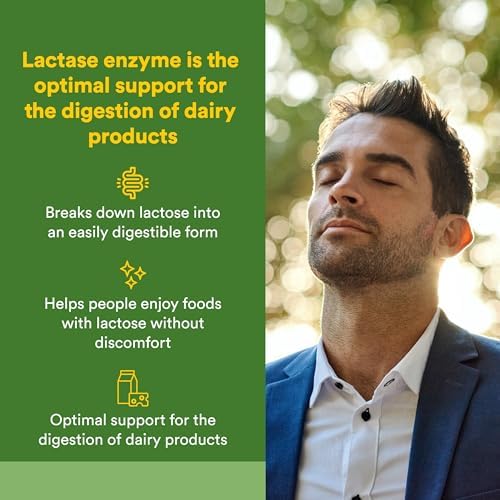 Natural Factors, Lactase Enzyme, Digestive Aid For Lactose and Dairy Intolerance, 60 Capsules
