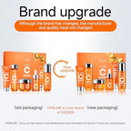 6-Piece Hydrating Skincare Set with Vitamin C & Niacinamide, Face Care Kit Includes Toner, Serum, Cleanser, Moisturizer, Eye Cream & Body Lotion | Valentine’s Day Gift for Women