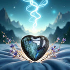 1PC Natural Blue Moonstone Heart Crystal,Heart Shape Polished Crystal Stone Palm Stone Healing Gemstone Reiki Balancing Aesthetic Room Decor Ornaments Valentine's Day,Indoor Fountain Accessories