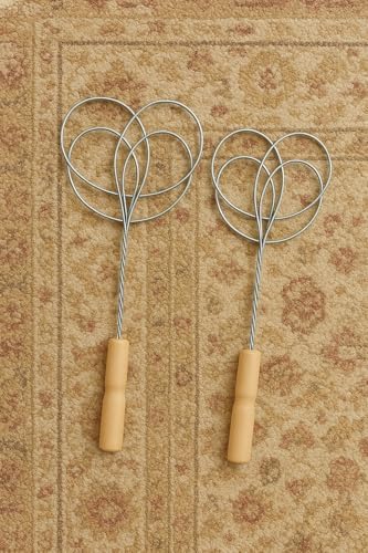 Set of Two Metal Rug Beater Carpet Cleaning Tool Smack Rug Dust Cleatning Must Have in Home for a Couple