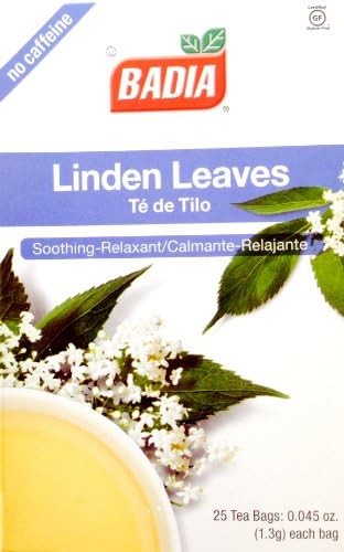 Badia Linden Leaves Tea -- 25 Tea Bags - 2 pc