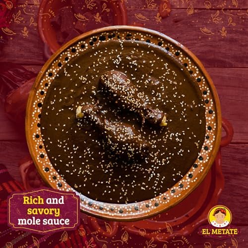 El Metate - Mole Almendrado Oaxaqueño - Authentic Oaxacan Almond Mole Paste - 17.63 Oz (500g)(1.1lb)