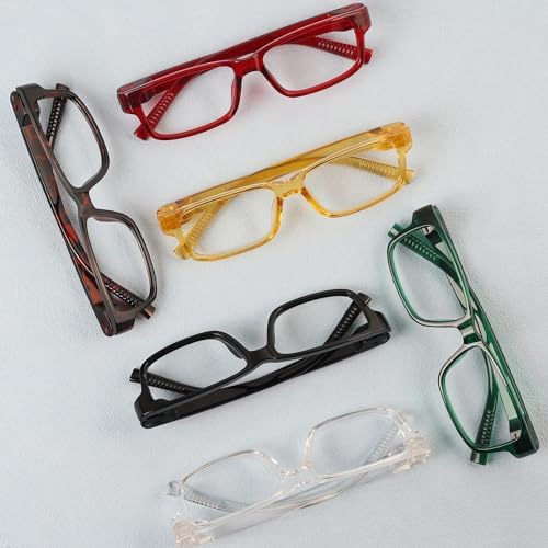 Eyekepper Metalless Screwless Spring Hinges Reading Glasses 6 Pack Vintage Readers for Men Women +2.75
