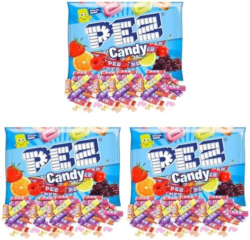 PEZ Candy, 11 oz, Pack of 3 | Refill Rolls | Variety Bag | 35 Full Rolls
