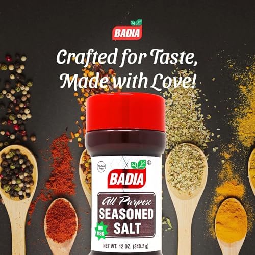Badia Seasoned Salt, 12 oz – All-Purpose Blend for Everyday Cooking