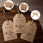 10 Pcs Groomsman Proposal Card Label Set Groomsman Gift and Bridesmaid Gift 6" x 4" Proposal Box Hang Tag Bottle Label for Wedding Supplies (She Makes Me Do This)