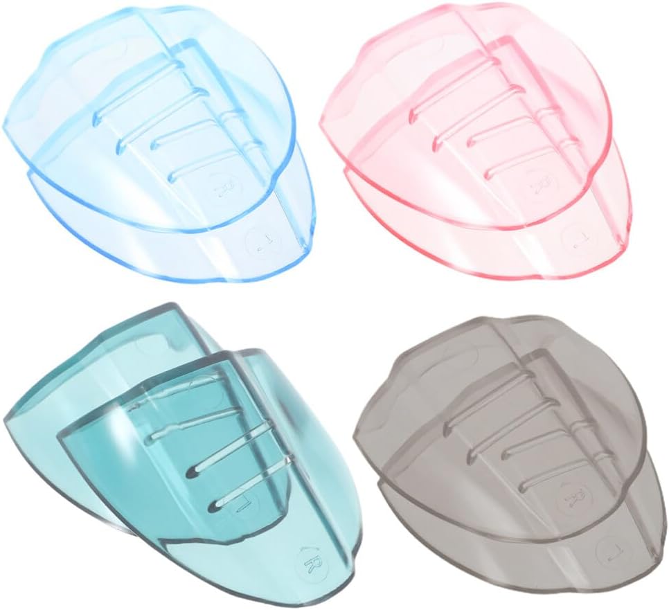 Ipetboom Eyeglasses Side Shields 4 Pairs Clear TPU Protective Side Shields for Glasses Easy Slip-on Replacement Eye Safety Accessories 1.96X1.77X0.78In
