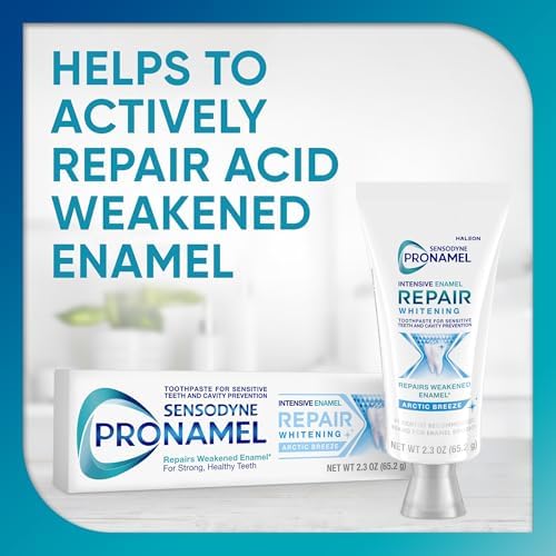 Sensodyne Pronamel Intensive Enamel Repair Toothpaste for Sensitive Teeth and Cavity Protection, Whitening Toothpaste to Strengthen Enamel, Arctic Breeze - 2.3 Ounces