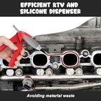 Tube Extrusion Tool, Tube-Grip Industrial Size Dispenser, Efficient RTV and Silicone Dispenser, Prevent Material Waste, Red