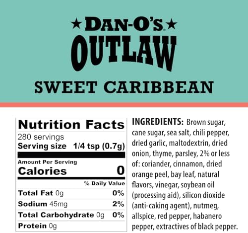 Dan-O's Outlaw Seasoning - Sweet Caribbean