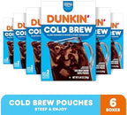 Dunkin’ Cold Brew Ground Coffee Pouches, 8.46 oz. Box, 6 Count