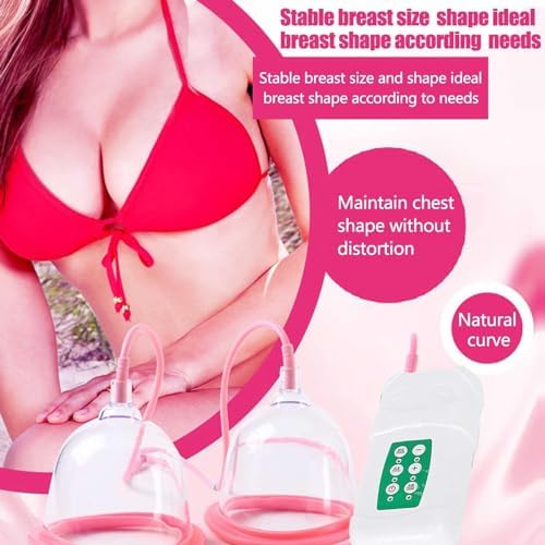 TsoLay Machine Breasts, Chest Beauty Enlargement Machine with 2 Modes and 3 Level of Strength Adjustable, Promote Breast Growth Sutible for Flat Breasts, Sagging Breasts