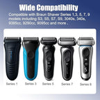 Replacement Charger Compatible with Braun Shaver Series 9 8 7 6 5 3 1, 12V 400mA Power Cord for Braun Electric Razor S3 S5 S7 S9 3040s 340s 370 9385cc 9290cc 9095cc, 5ft Cable+ Cleaning Brush