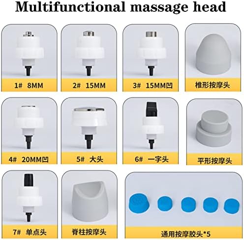 Shockwave Therapy Machine Extracorporeal Ed Shock Wave Machine, Pain Relief Deep Muscle Massager with 10 Massage Heads, for Pain Relief Anti-Cellulite Ed Treatment