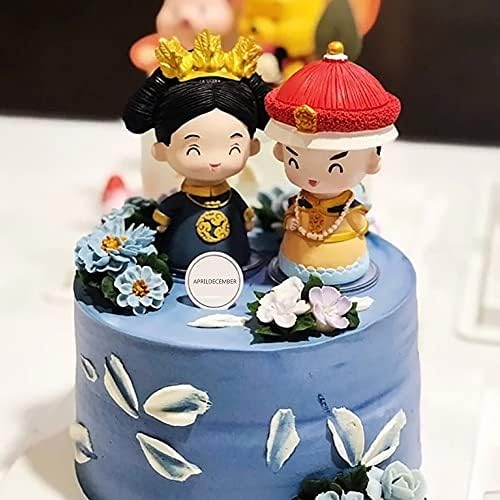 Queen Figurine Cake Topper, Resin Princess Figurine Doll Cake Decoration, Wedding Party Decorations Supplies