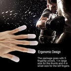 5PCS Silicone Finger Protector, Anti Burn Flexible Thumbs Cover Fingertip Gloves for Heat Cooking Baking Barbecue Sewing Cutting