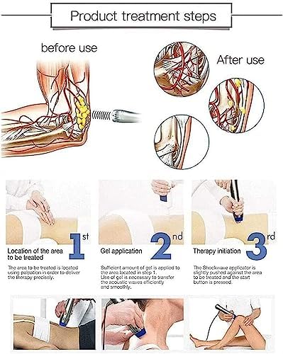 Extracorporeal Shockwave Therapy Machine, ED Shock Wave for Erectile Dysfunction & Treatment and Relieve Pain with 7 Massage Heads