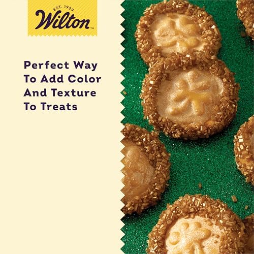 Wilton Gold Pearlized Sugar Sprinkles, Gold Sprinkles for Cookie & Cake Decorating 5.22 Oz.