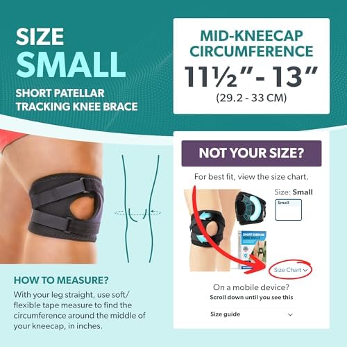 BraceAbility Patella Knee Brace for Women and Men - Patella Stabilizer Brace for Kneecap Dislocation, Patellofemoral Pain, Runners Knee, Tendonitis, MCL LCL Arthritis, Patellar Tendon, ACL Support (S)