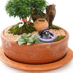 Raccoon Garden Statue Ornament,Miniature Simulation Small Animal Resin Sculpture,Cute Flower Pot Fairy Garden Micro Landscape Accessories, Lifelike Decor for Yard Patio