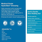 ConvaTec AQUACEL Extra 2"x2" Hydrofiber Absorbant Dressing for Moderate to Highly Exuding Wounds, Non-Woven Two-Dimensional Strengthening Fibers, Square, 10ct Box