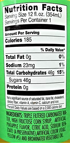 DG Genuine Jamaican - Pineapple Soda 12oz - 6-Pack